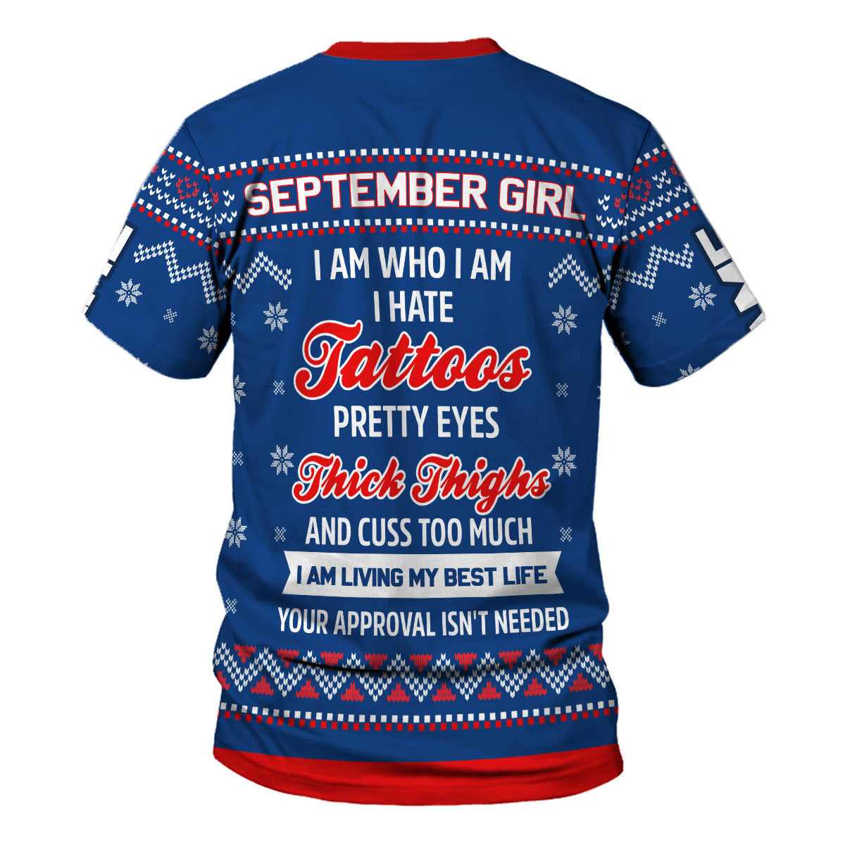 YMskins Personalized Tops September Girl I Am Who I Am All Over Printed