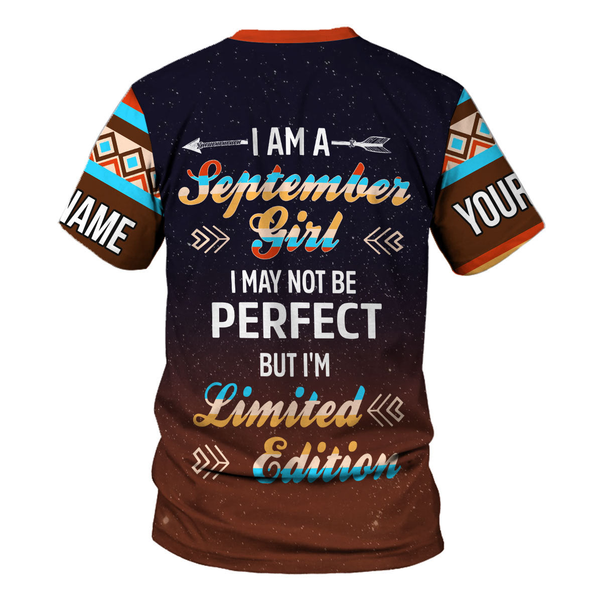YMskins Personalized T-shirt September Girl All Over Printed
