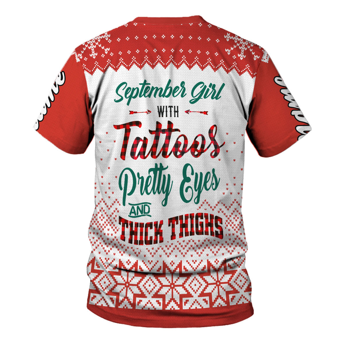 YMskins Personalized T-shirt September Girl All Over Printed
