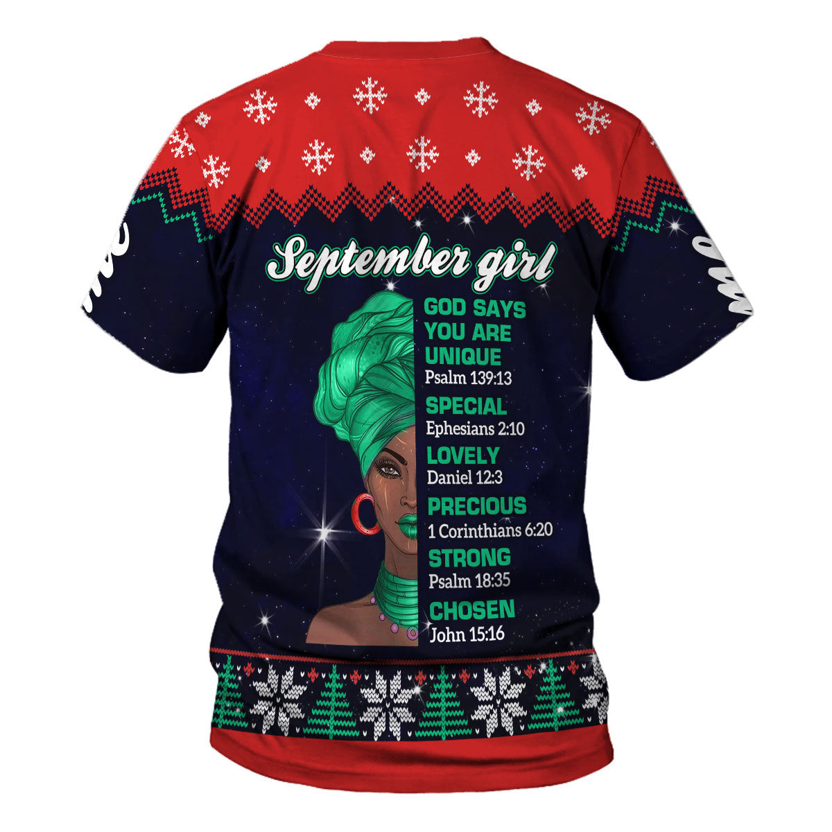 YMskins Personalized T-shirt September Girl All Over Printed