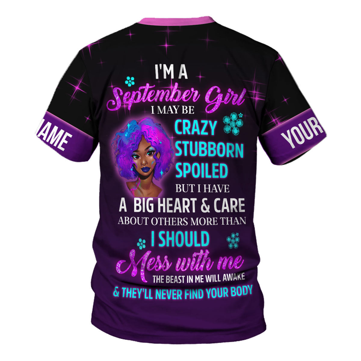 YMskins Personalized T-shirt Queen Was Born In September All Over Printed