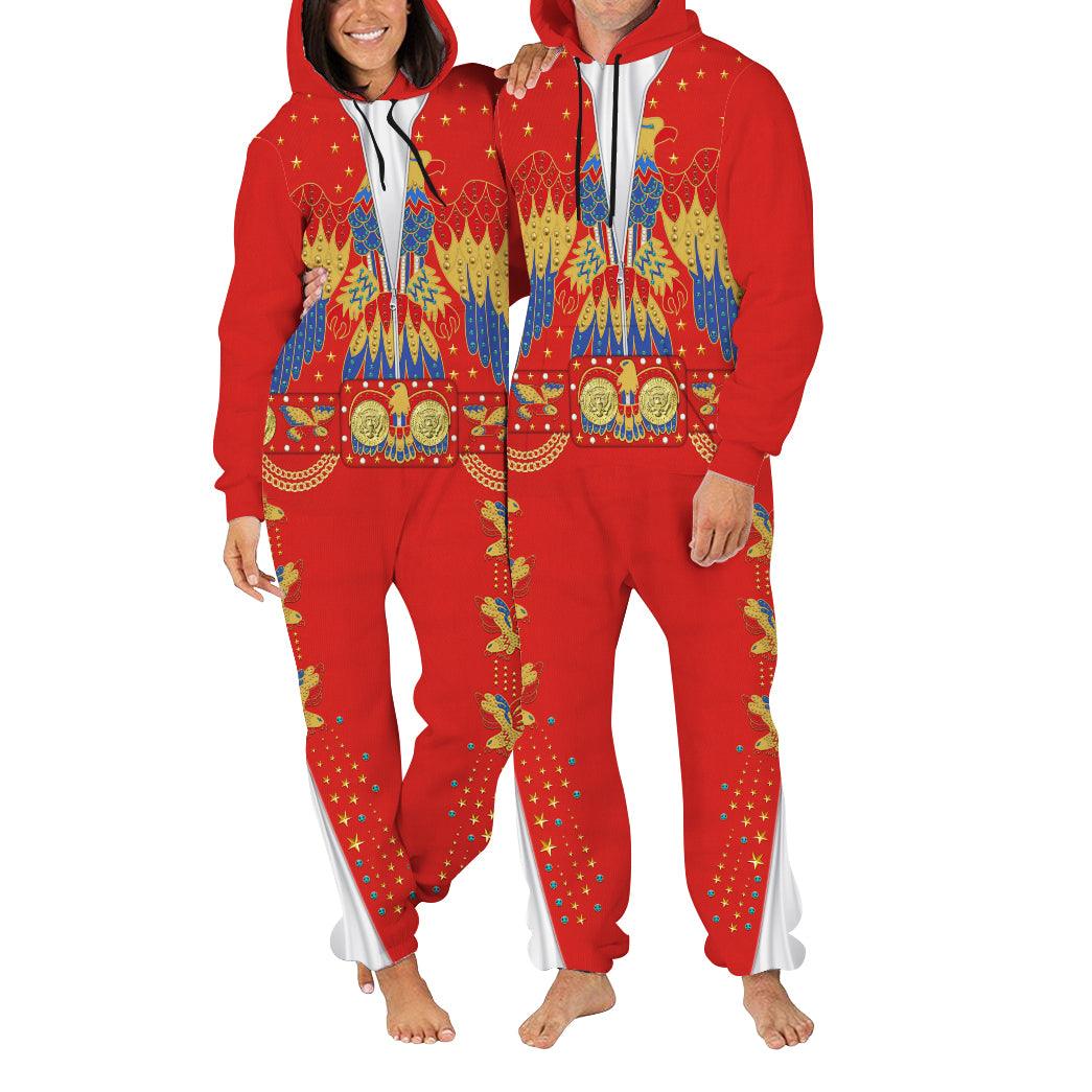 Gearhomie Elvis EAGLE Red jumpsuit Costume - Gearhomie.com