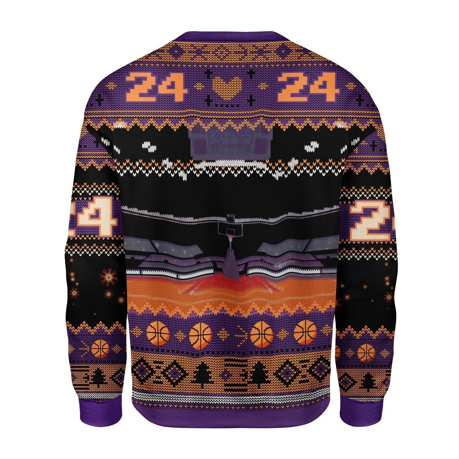 Gearhomies Christmas Unisex Sweater Kobe Bryan Santa Ugly Christmas 3D Apparel