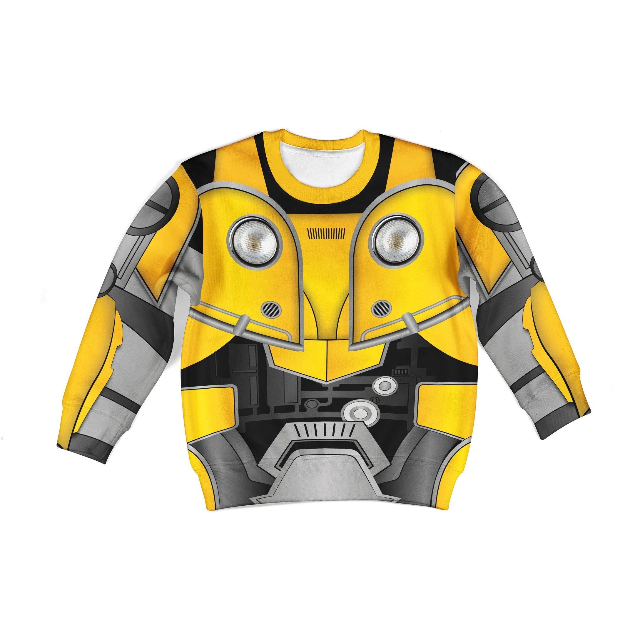  CustomsPig Bumblebee Kid Costume Cosplay Hoodie Sweatshirt T-Shirt -  CustomsPig.com