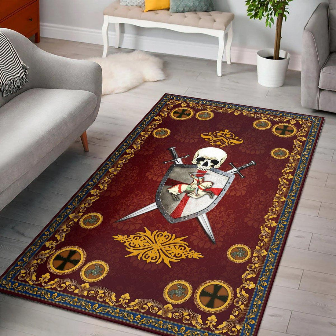 Knight Templar Rug - DucG