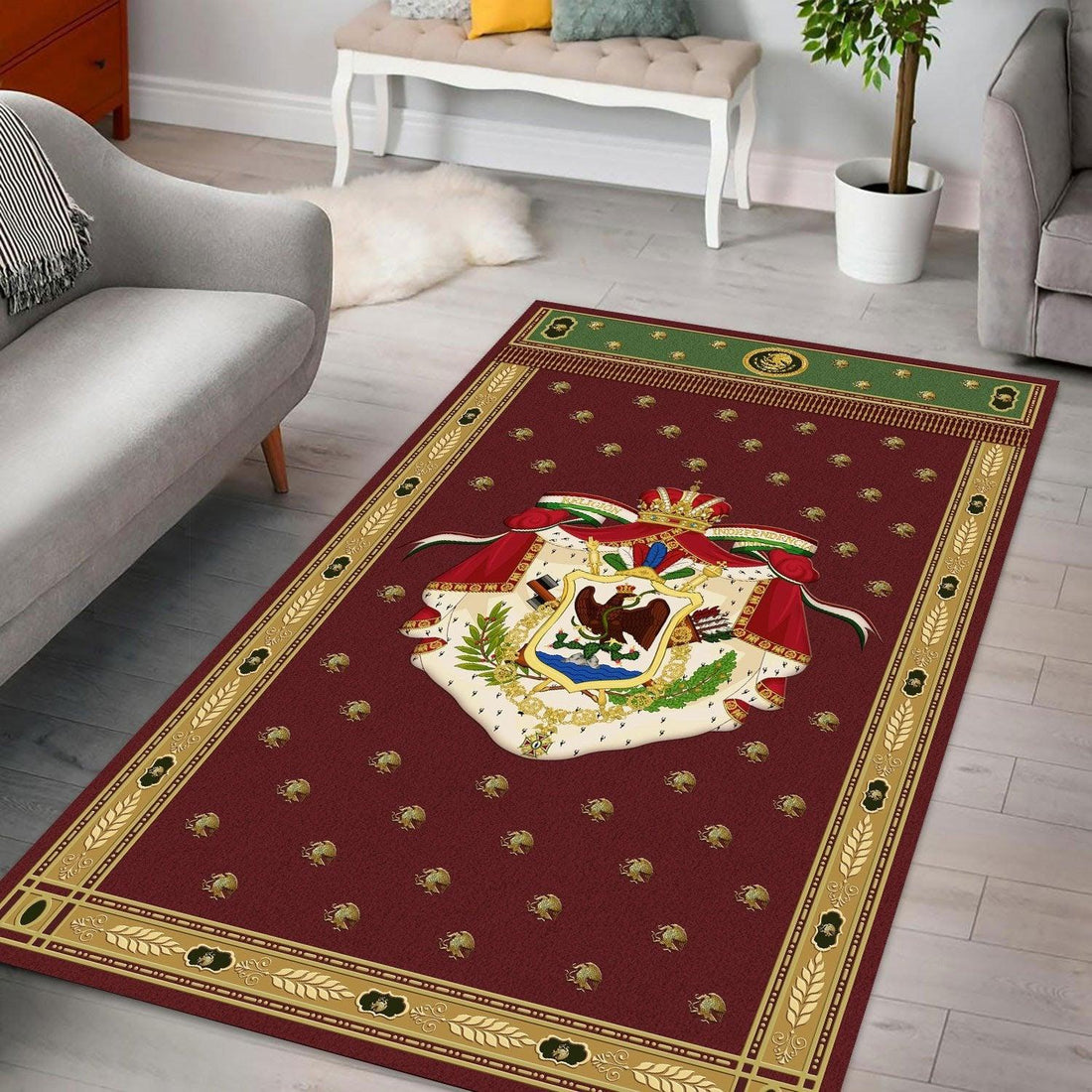 First Mexico Coat of Arms Rug - DucG