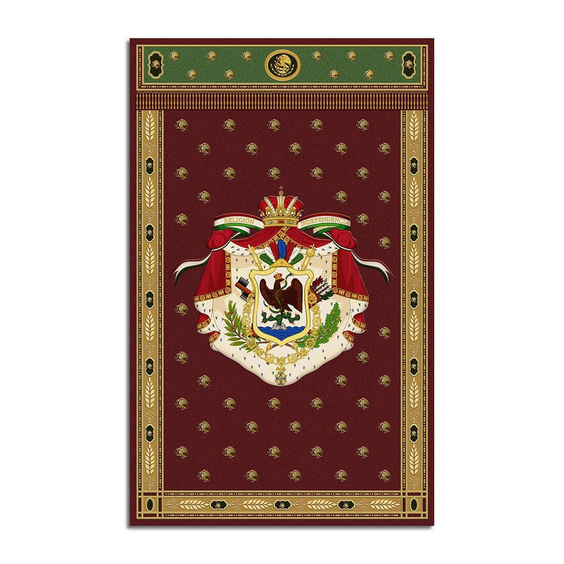 First Mexico Coat of Arms Rug - DucG