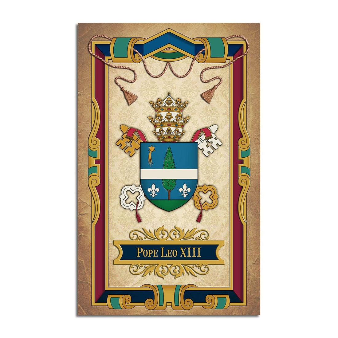 Coat Of Arms Of Pope Leo XIII Rug - DucG
