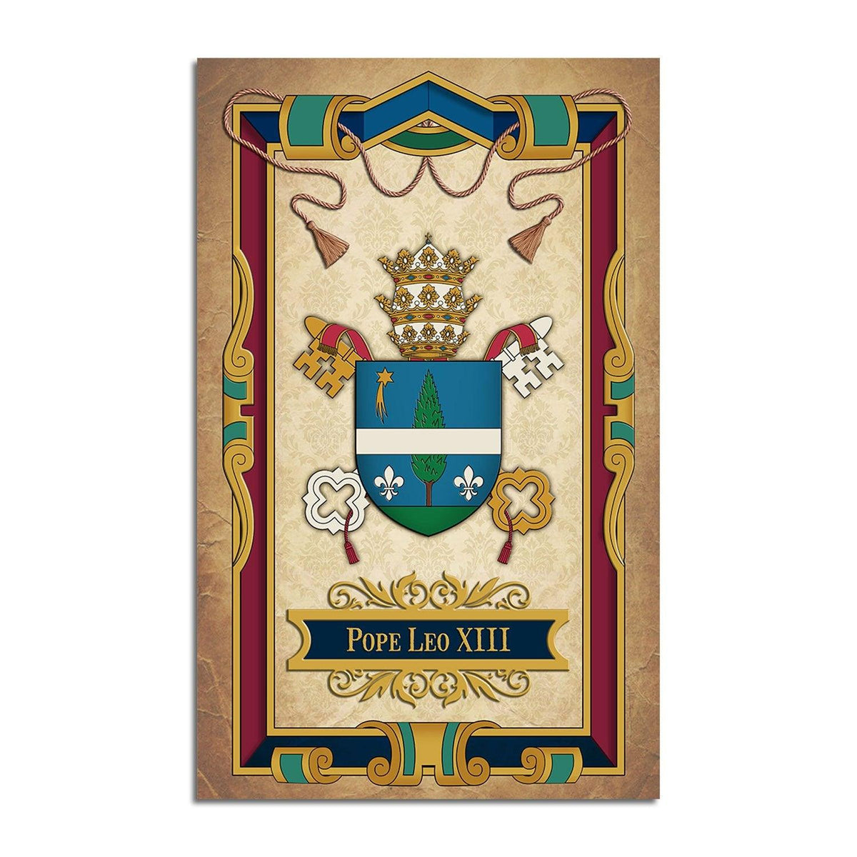Coat Of Arms Of Pope Leo XIII Rug - DucG