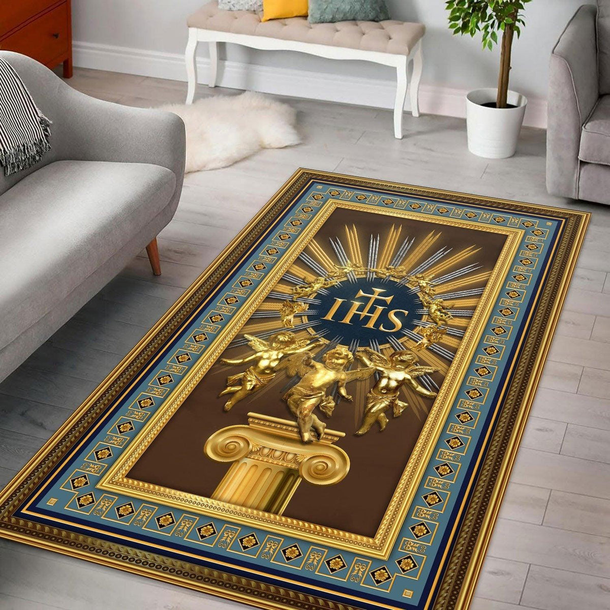 IHS Jesus Christ Christogram Rug – YMSKINS