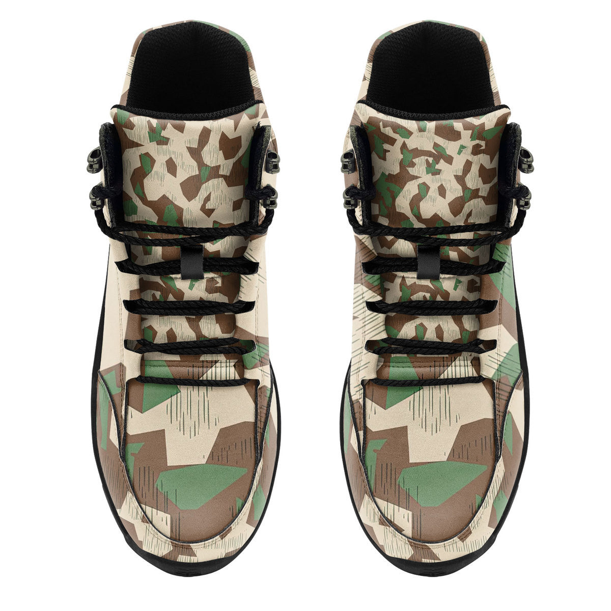YMskinss Splittertarnmuster Buntfarbenmuster Colour Pattern Hiking Shoes