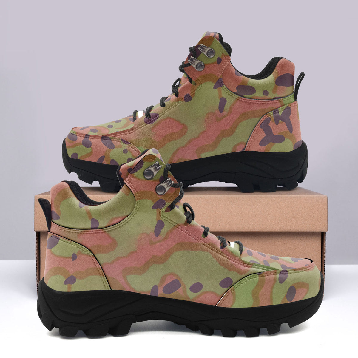 YMskins Platanenmuster German World War II Camouflage Patterns Hiking Shoes