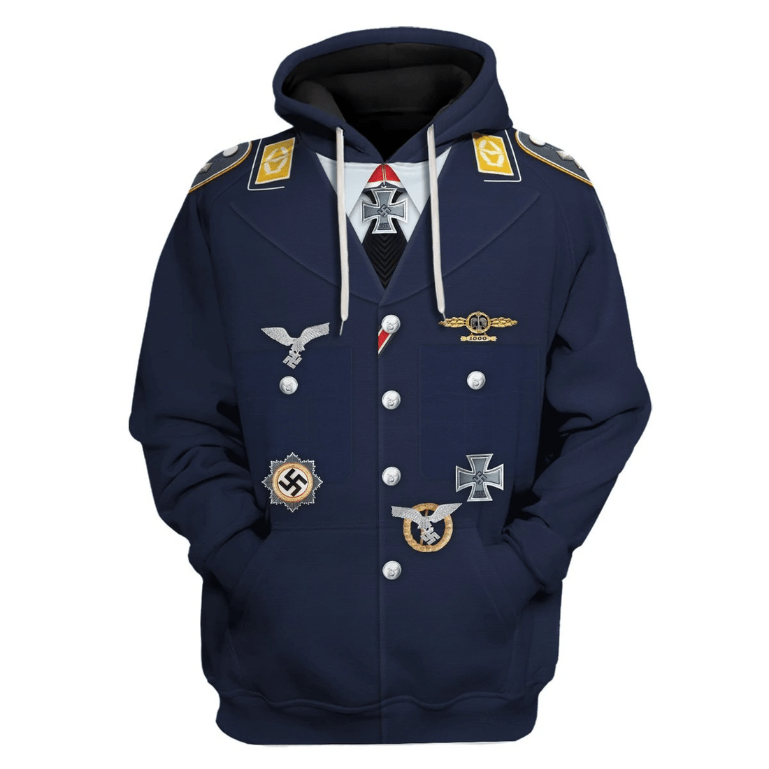 YMskins WWII Erich Alfred Hartmann Costume Hoodie Sweatshirt T-Shirt Tracksuit