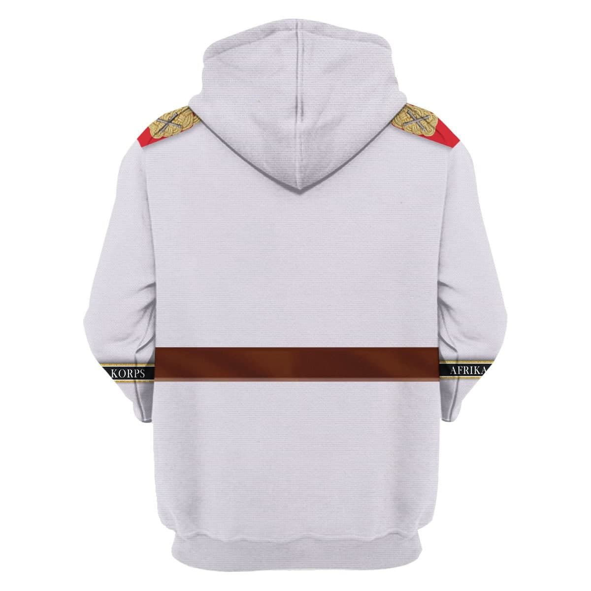 YMskins Erwin Rommel WWII German Soldier Costume Hoodie Sweatshirt T-Shirt Tracksuit