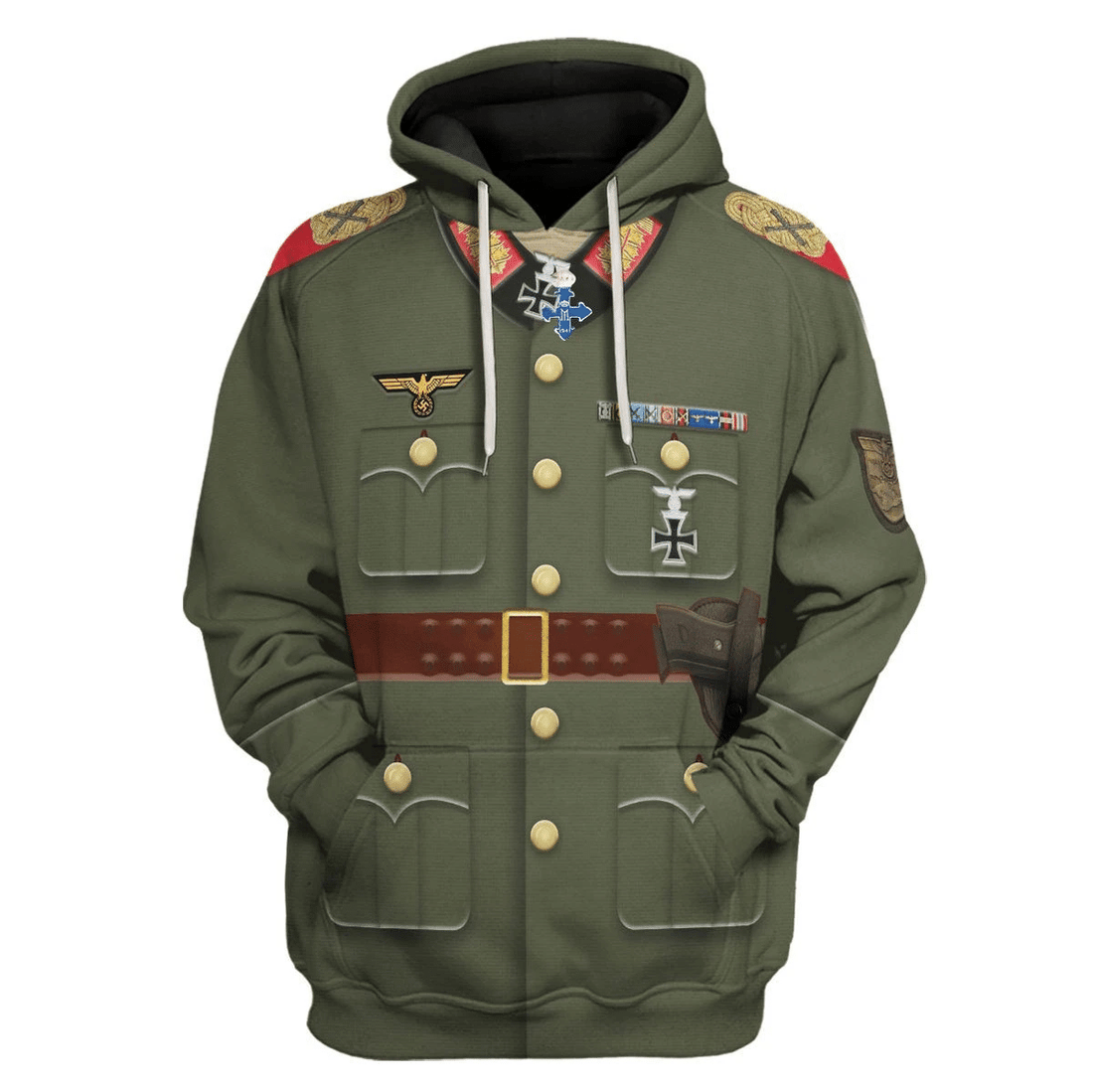 YMskins WWII Fritz Erich Georg Eduard Von Manstein Costume Hoodie Sweatshirt T-Shirt Tracksuit