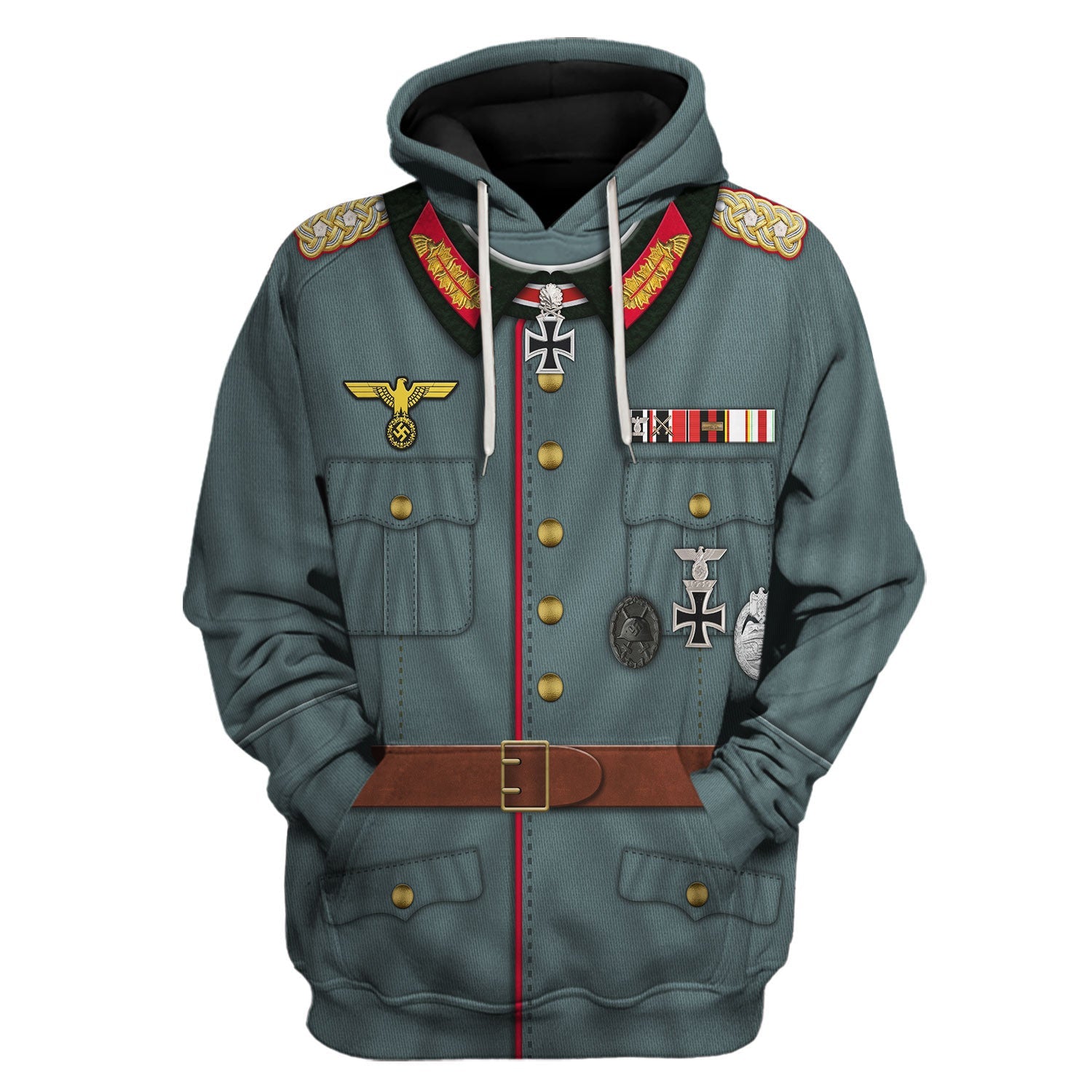 YMskins WW2 Leo Geyr Von Schweppenburg-Pazer Group West Costume Hoodie Sweatshirt T-Shirt Tracksuit