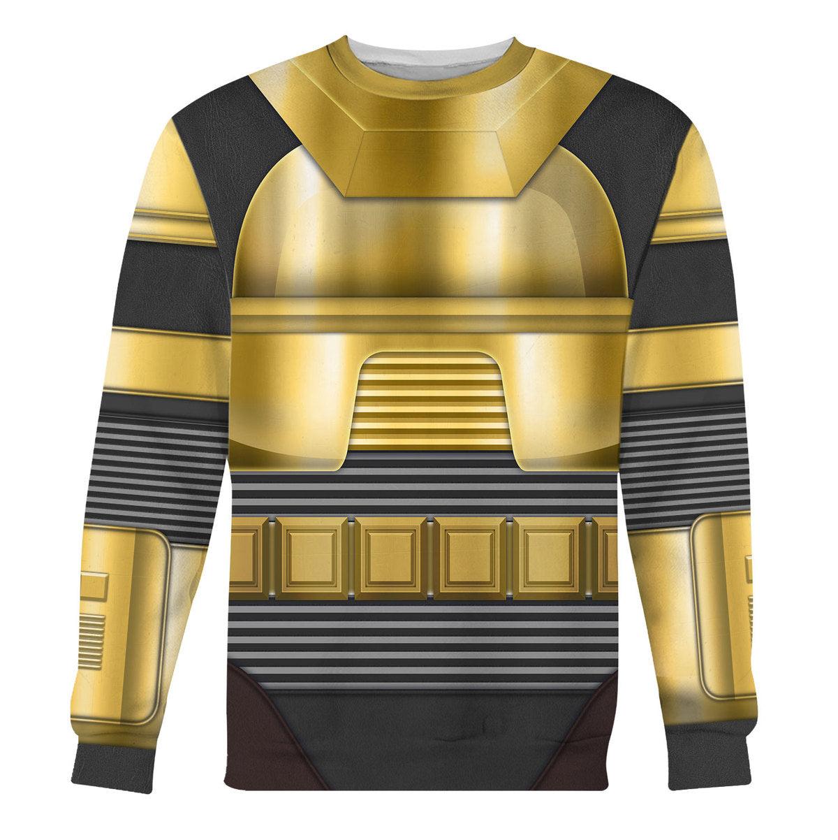 1978 Cylon Gold Costumes on Display T-shirt Hoodie Sweatpants Apparel - Gearhomie.com