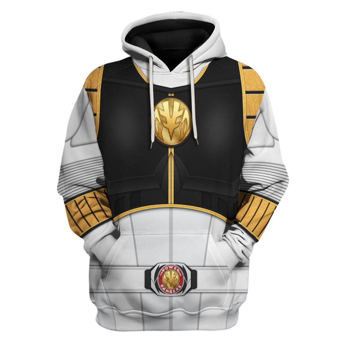 1995 White Ranger Mighty Morphin Hoodies Sweatshirt T-shirt Hawaiian Tracksuit - CustomsPig.com