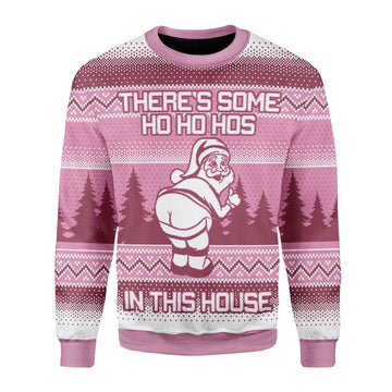 YMskins Christmas Sweater There's Some Hos In This House 3D Apparel