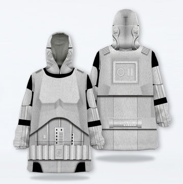 MakerHuman Stormtrooper 2 Cosplay & Costume Over Size Hoodie Fleece One Size