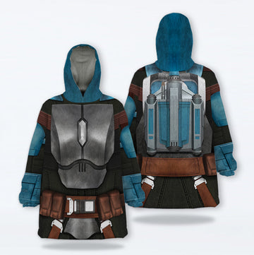 MakerHuman Bo-Katan Cosplay & Costume Over Size Hoodie Fleece One Size