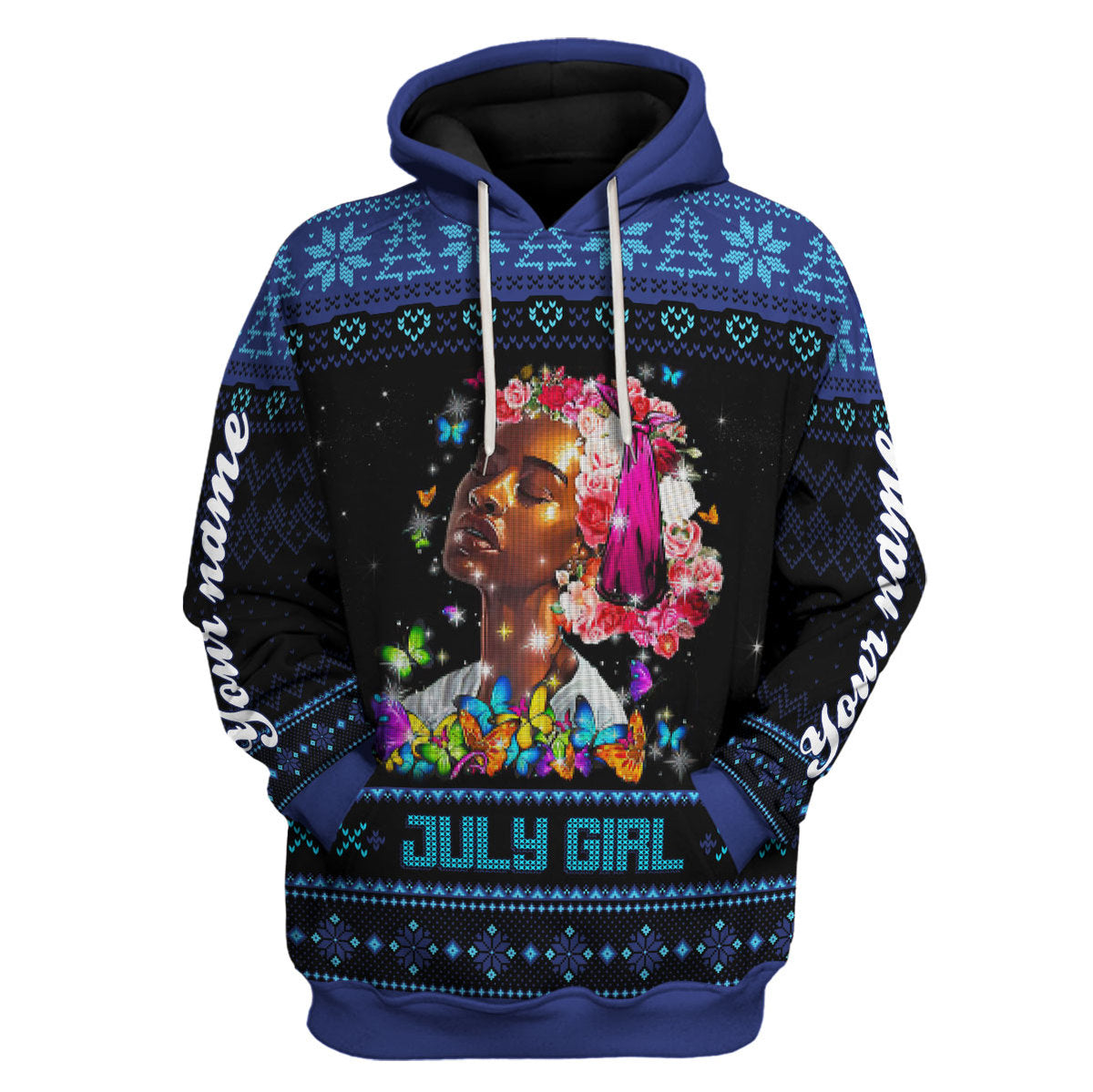 YMskins Personalized Hoodie July Girl I Am The Storm All Over Printed