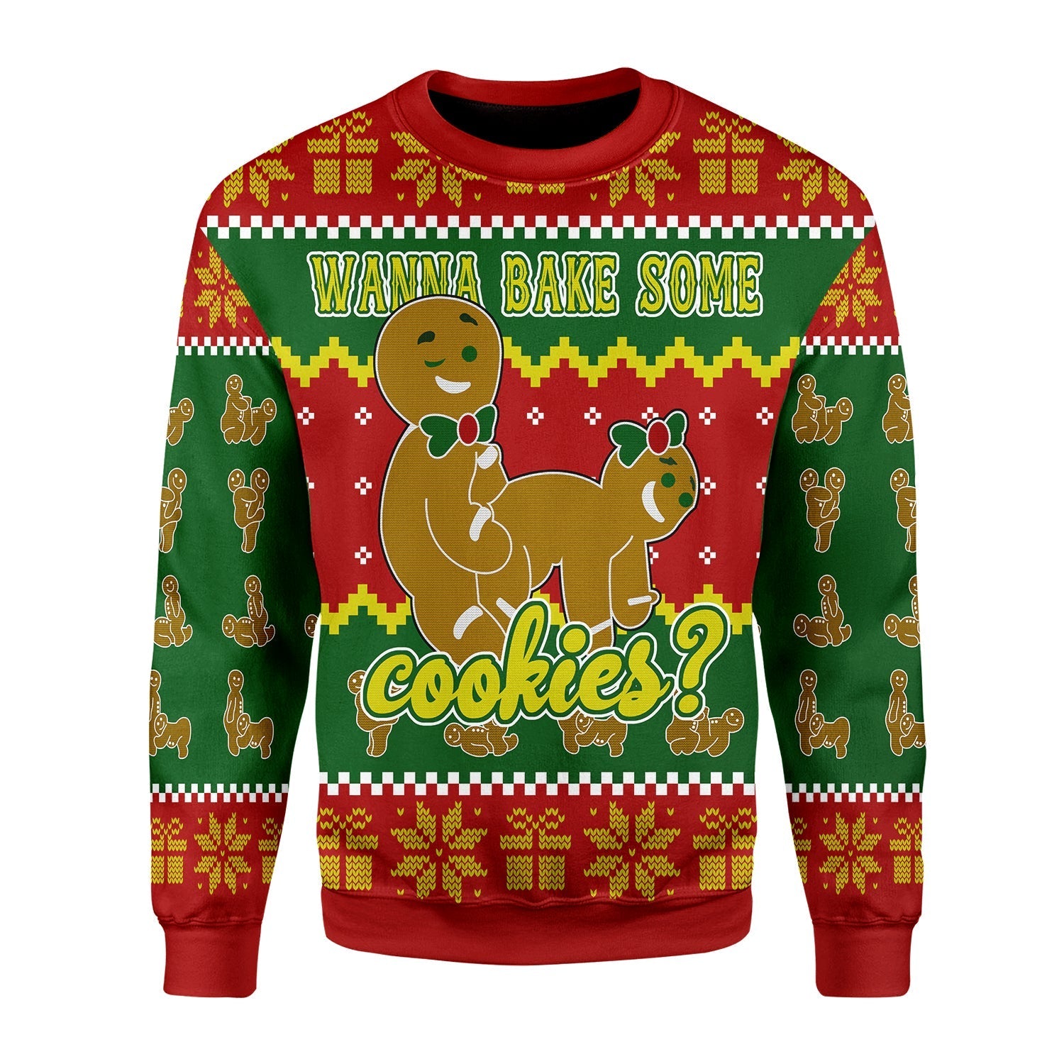 YMskins Christmas Sweater Wanna Bake Some Cookies? 3D Apparel