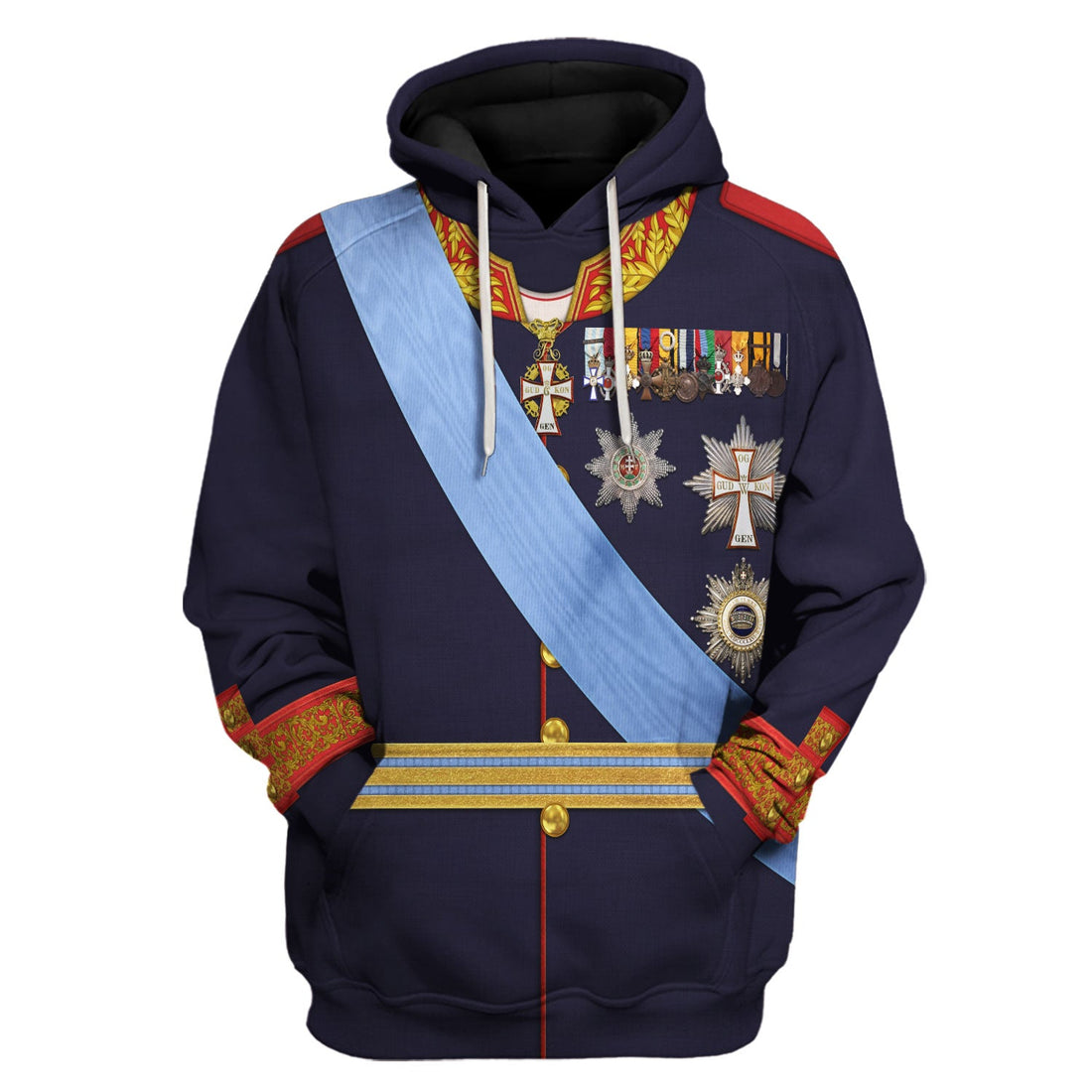 Constantine I of Greece Costume Hoodie Sweatshirt T-Shirt Tracksuit