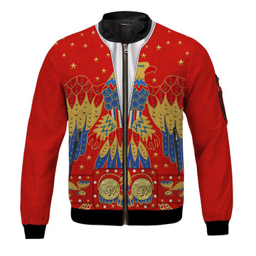 Gearhomie Elvis Eagle Red Bomber Jacket - Gearhomie.com