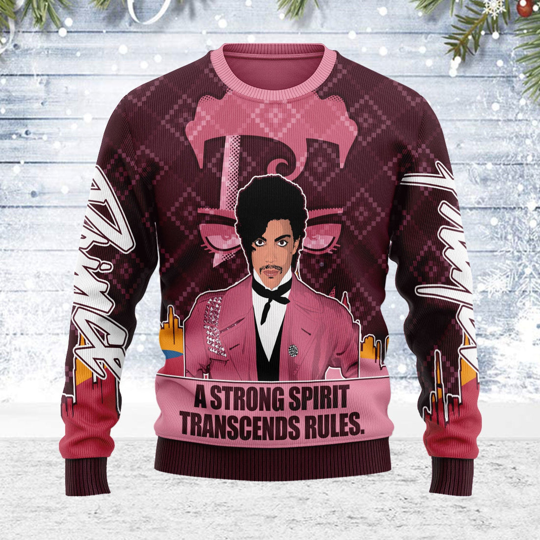 A STRONG SPIRIT TRANSCENDS RULES Christmas Wool Sweater