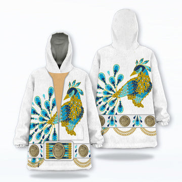 MakerHuman Elvis Presley Peacock Cosplay & Costume Over Size Hoodie Fleece One Size