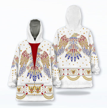 MakerHuman Elvis Aloha Cosplay & Costume Over Size Hoodie Fleece One Size