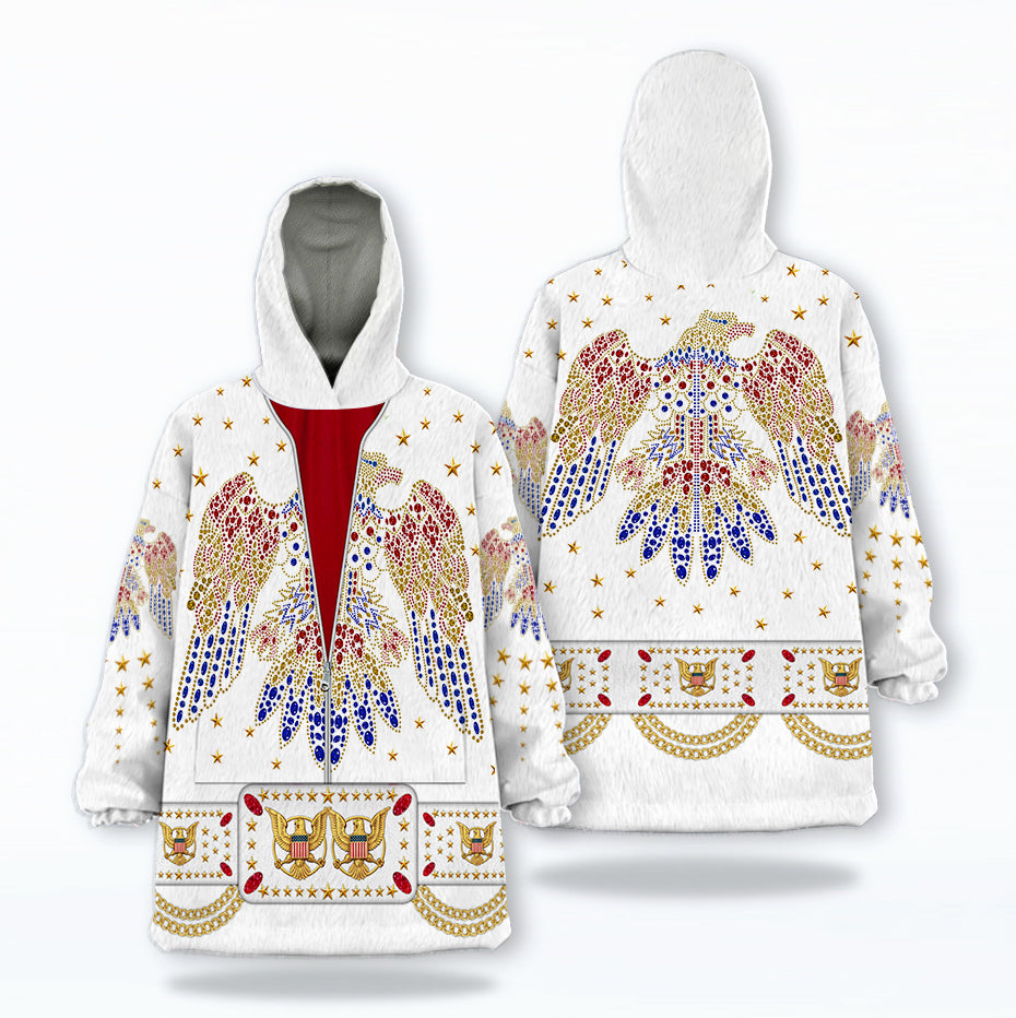 MakerHuman Elvis Aloha Cosplay & Costume Over Size Hoodie Fleece One Size