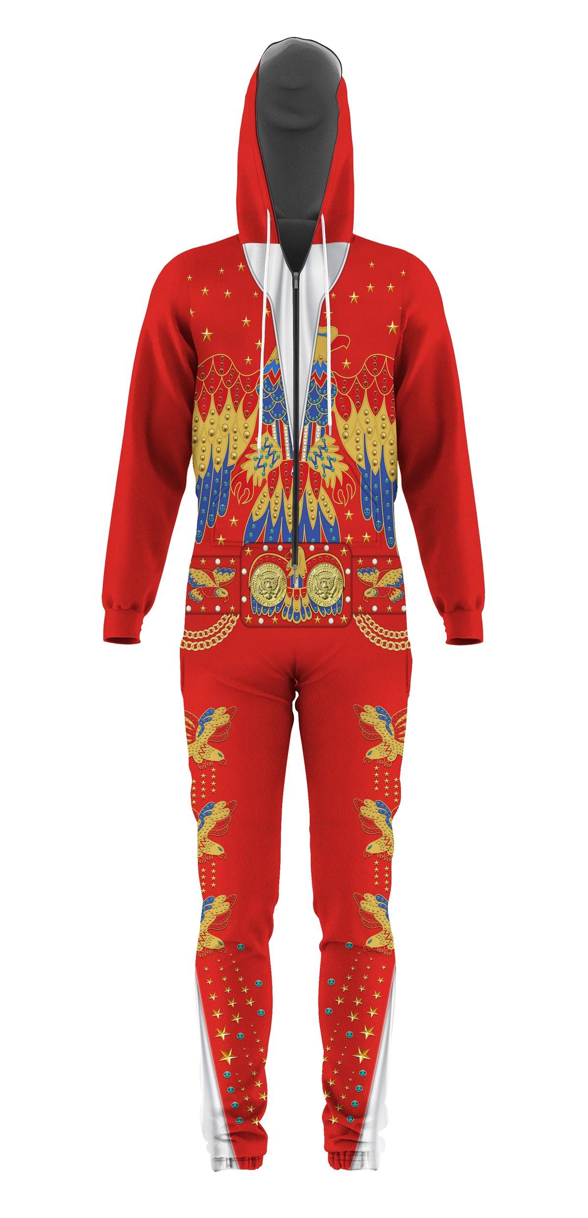 Gearhomie Elvis EAGLE Red jumpsuit Costume - Gearhomie.com