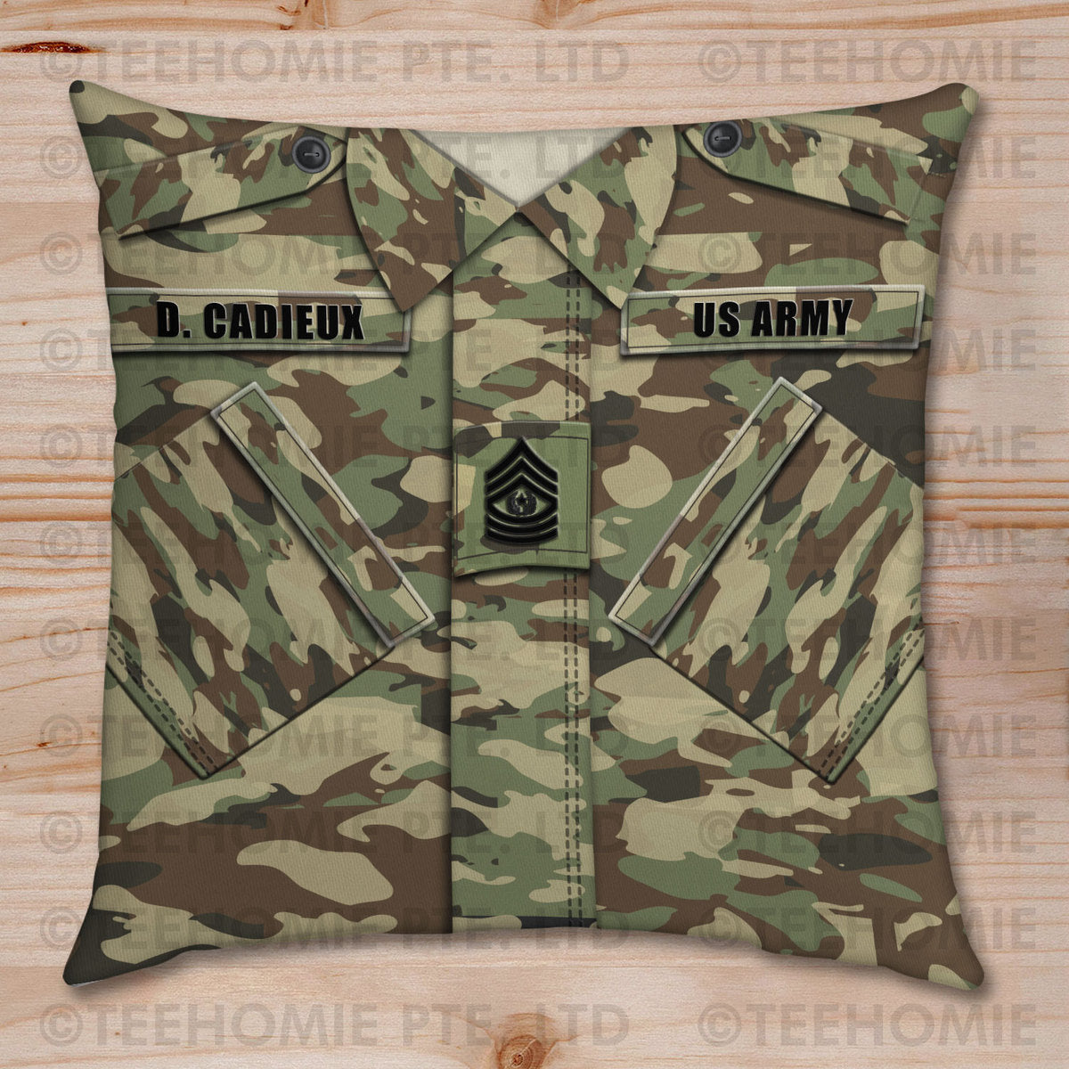 Army Combat Uniform Pillow Cover