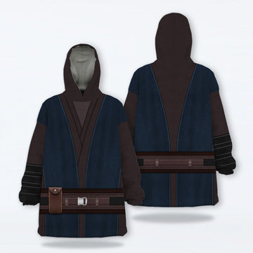 MakerHuman Anakin Skywalker's Jedi Robes Cosplay & Costume Over Size Hoodie Fleece One Size