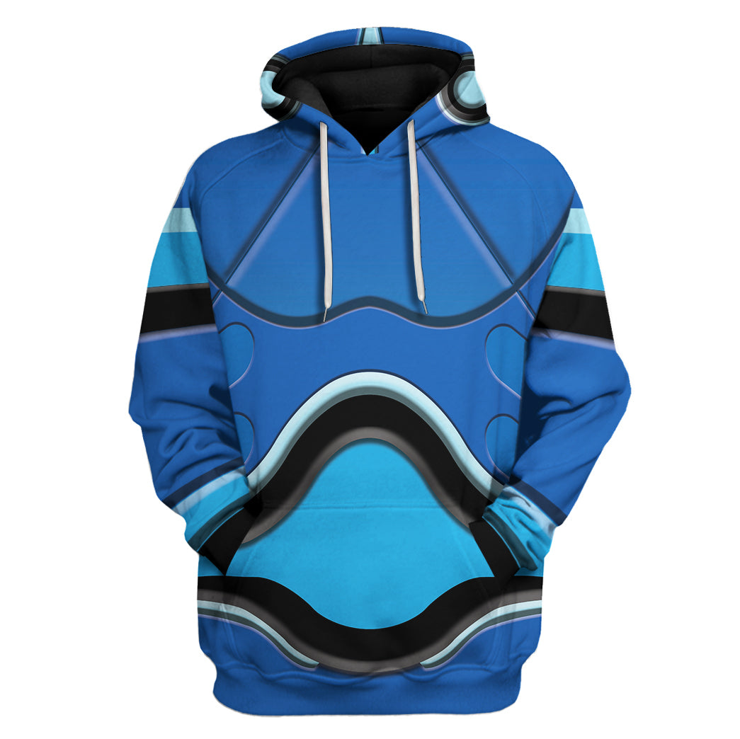 YMskins Mega Man Fully Charged Costumes Hoodie Sweatshirt T-shirt Tracksuit