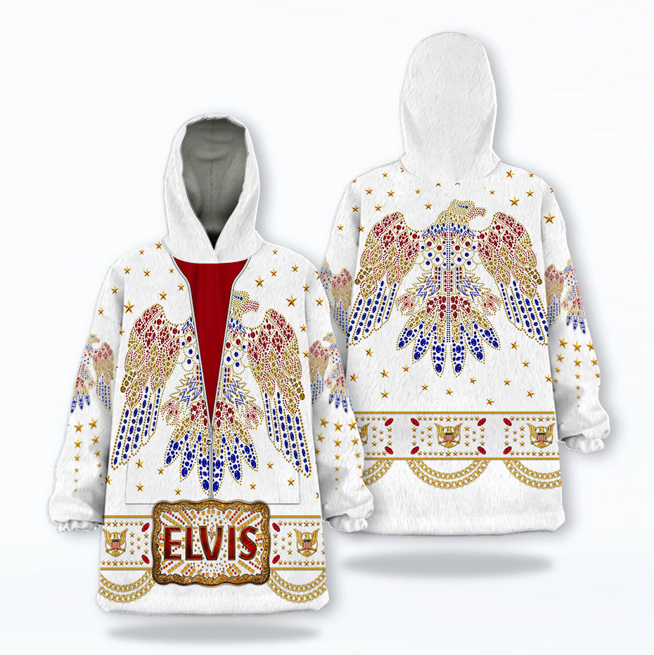 MakerHuman Elvis Aloha Tiger Cosplay & Costume Over Size Hoodie Fleece One Size
