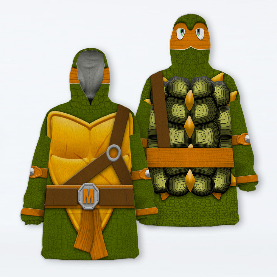 Michelangelo Cosplay & Costume Over Size Hoodie Fleece One Size
