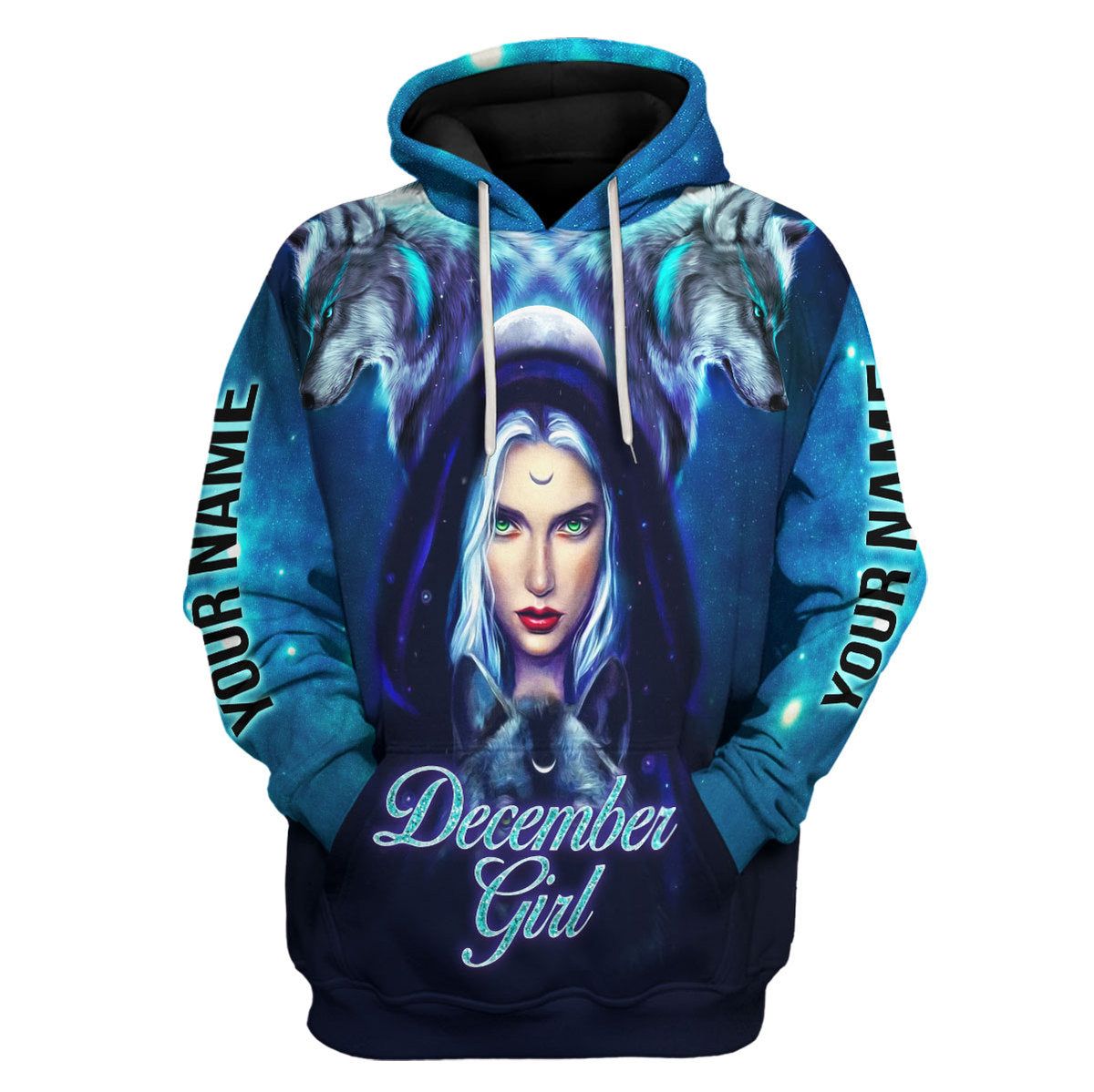 YMskins Personalized Hoodie December Girl All Over Printed