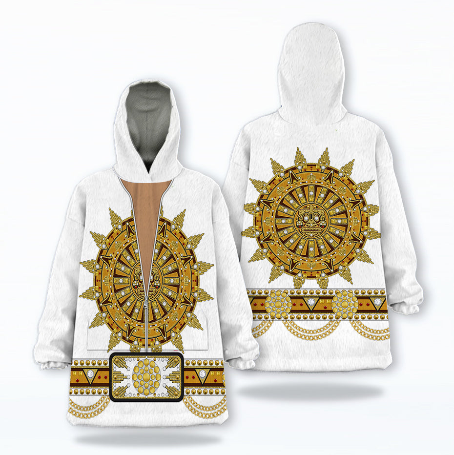 MakerHuman Sun Dial Elvis Cosplay & Costume Over Size Hoodie Fleece One Size