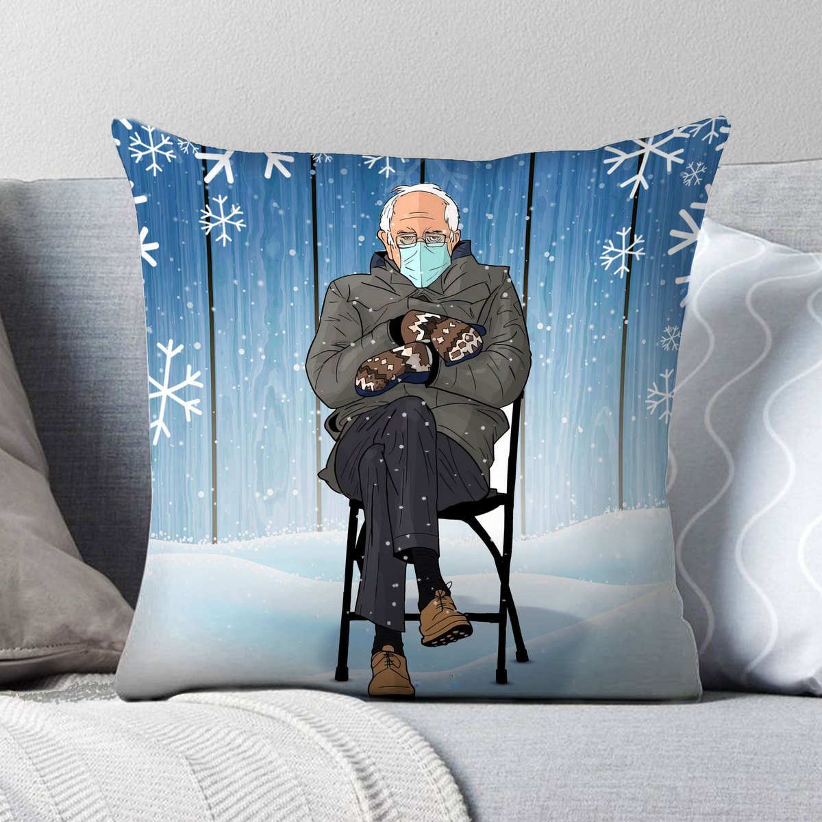 Bernie Meme Pillow Cover