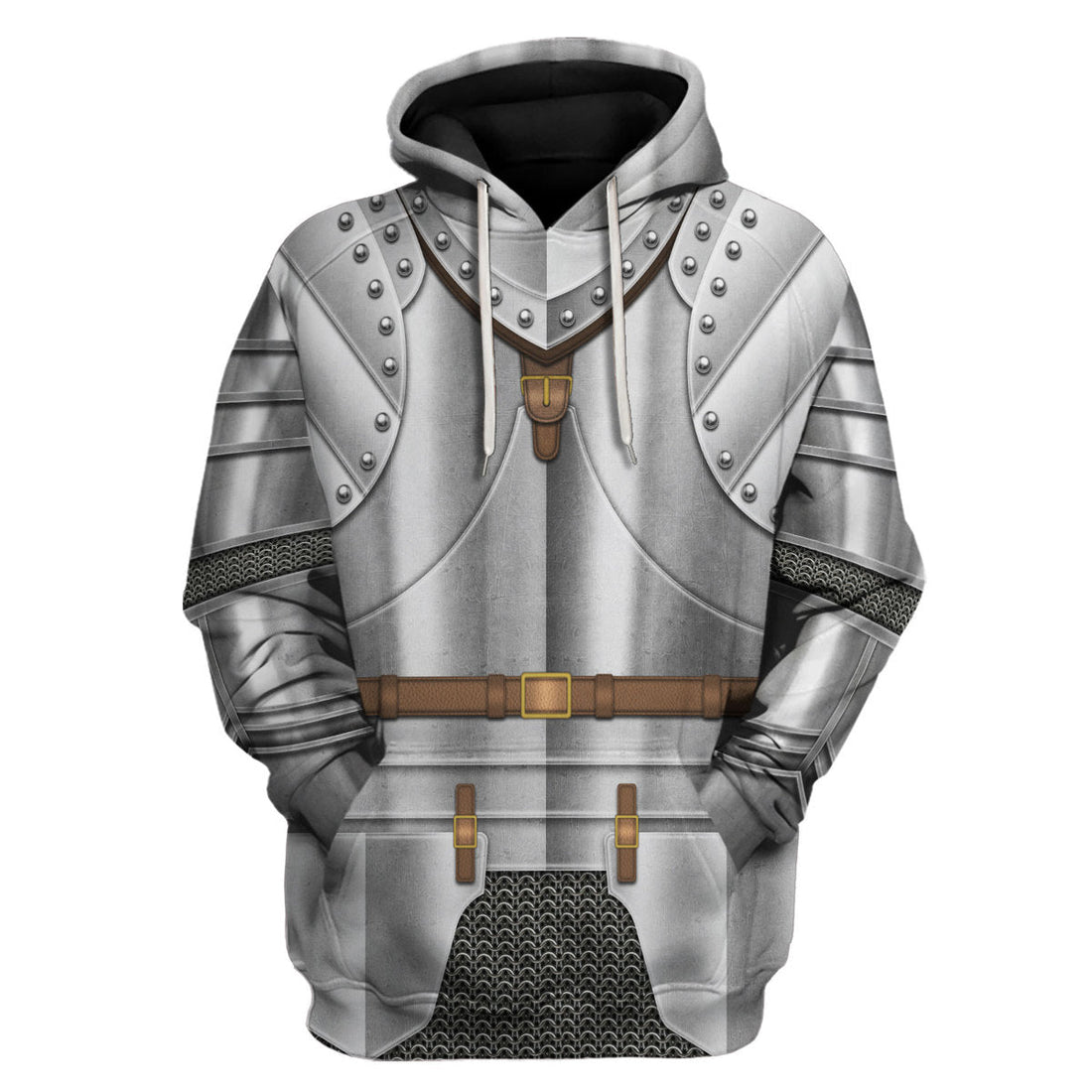 YMskins Joan of Arc Suit of Armour Costume All Over Print Hoodie Sweatshirt T-Shirt Tracksuit Historical American -Inspired Apparel