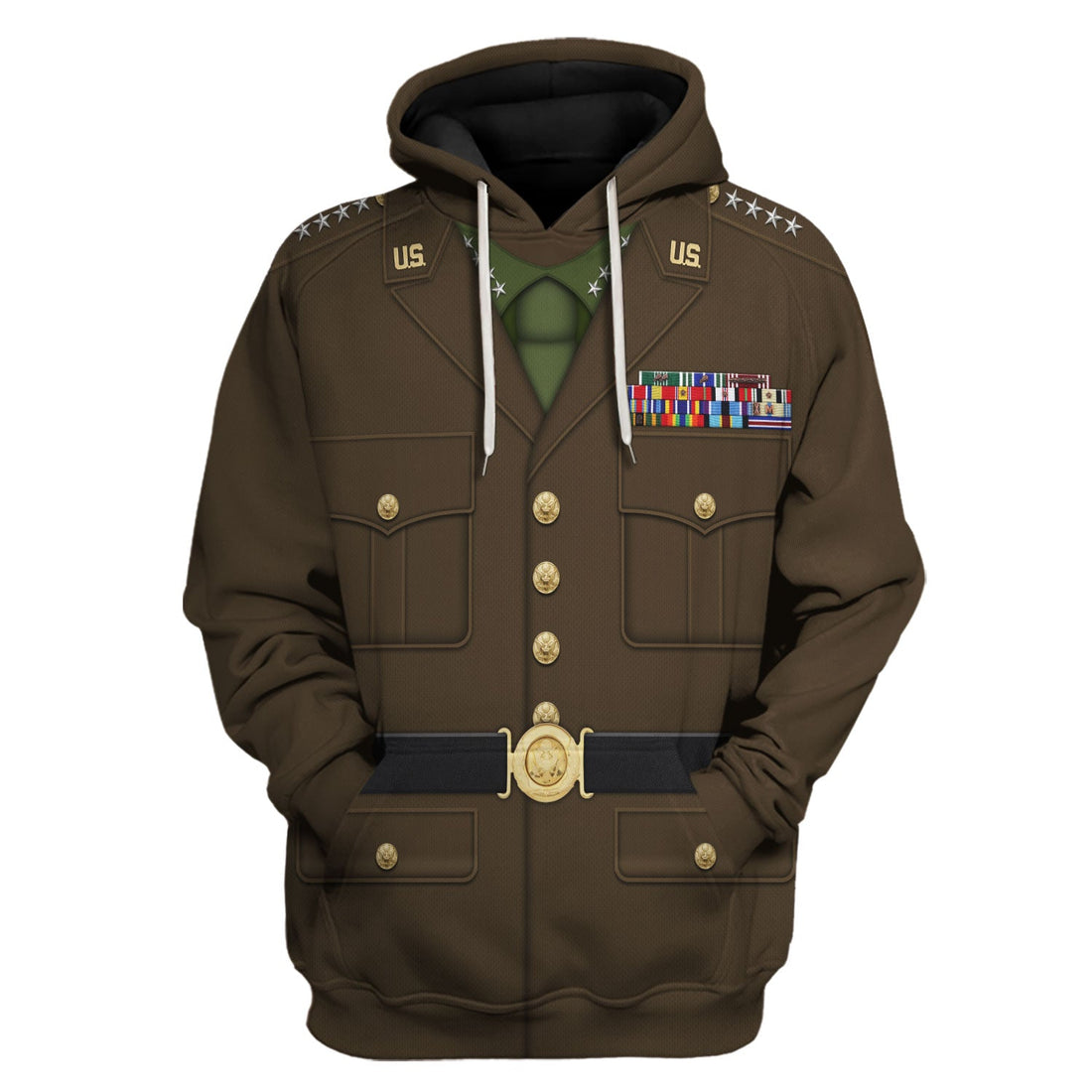 YMskins George S. Patton General Costume Hoodie Sweatshirt T-Shirt Tracksuit