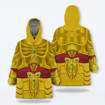 Goldar Mighty Morphin Over Size Snug Hoodie Fleece One Size