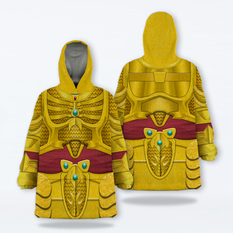 Goldar Mighty Morphin Over Size Snug Hoodie Fleece One Size