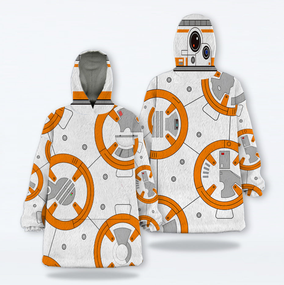 MakerHuman BB 8 Robot Cosplay & Costume Over Size Hoodie Fleece One Size