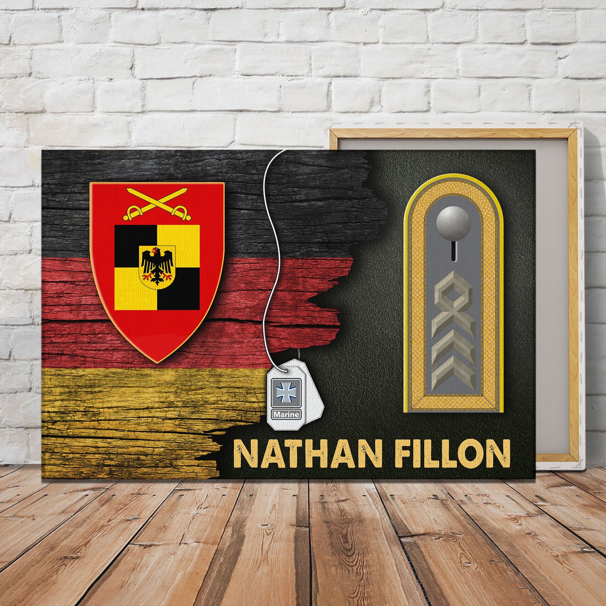 Personalized Name and Ranks-Inspector of the German Army Heer German H ...