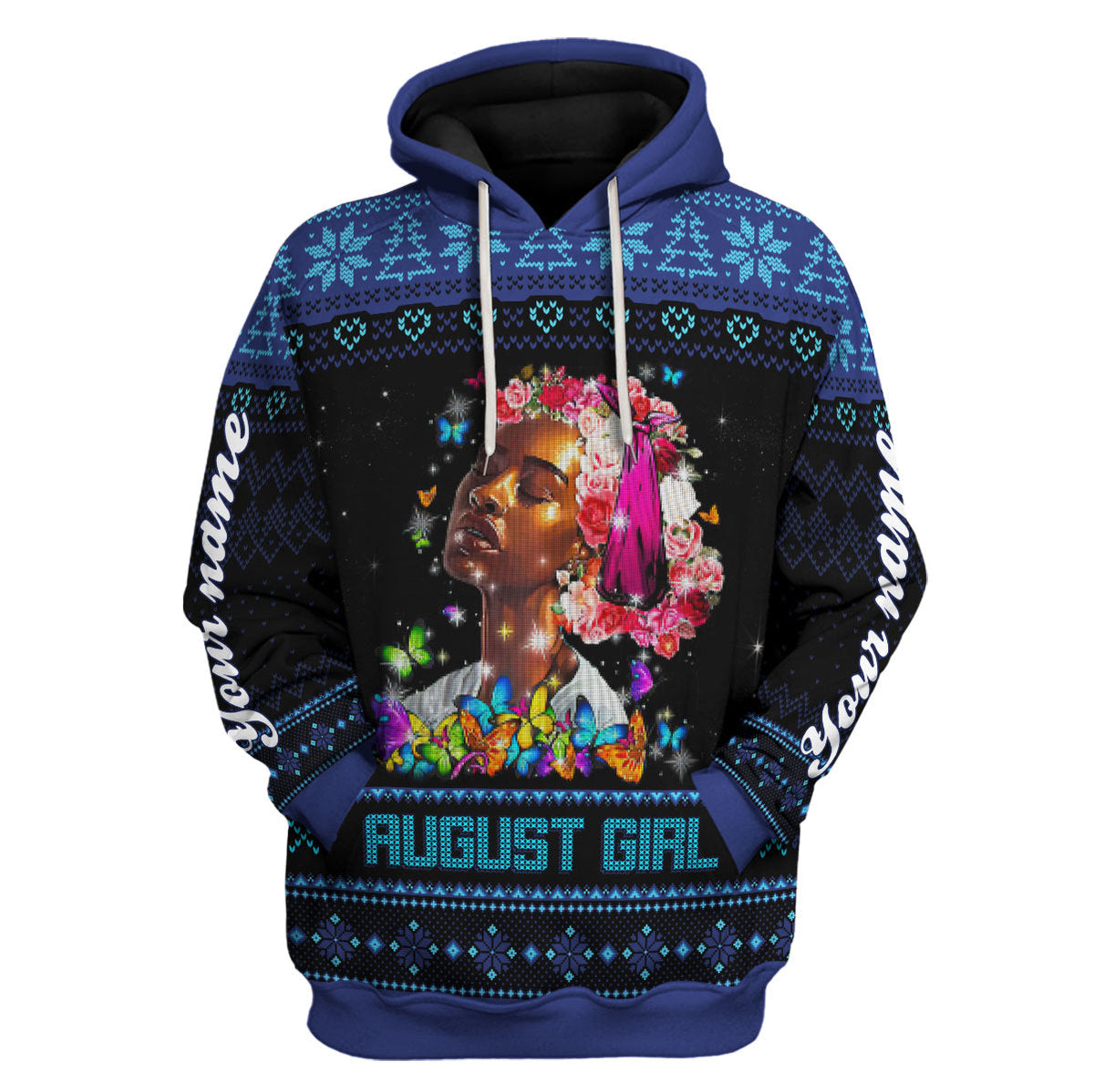 YMskins Personalized Hoodie August Girl I Am The Storm All Over Printed