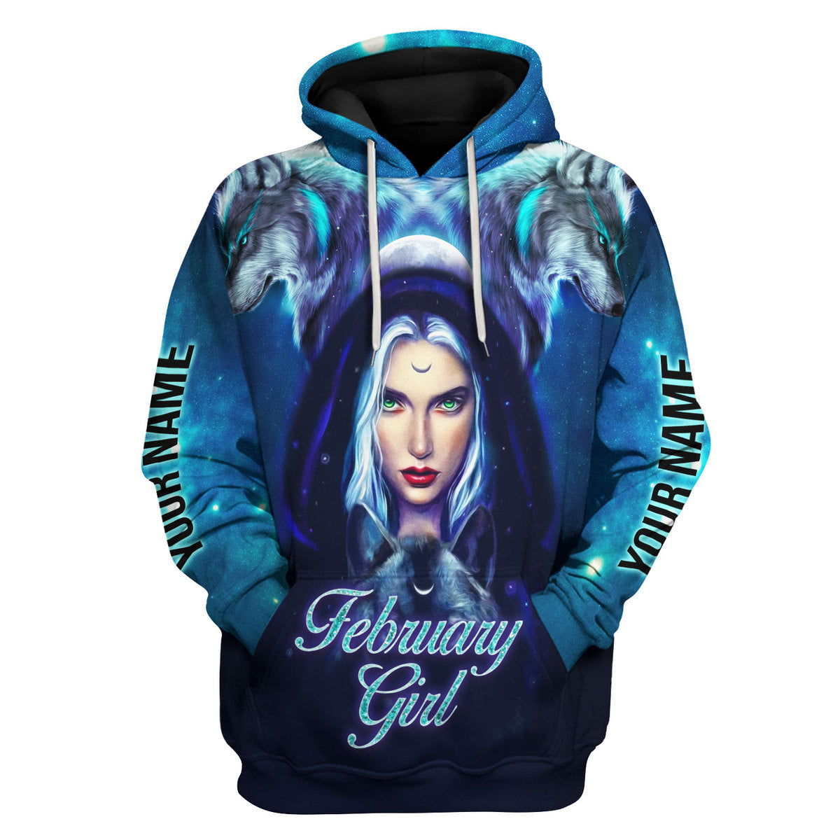 YMskins Personalized Tops February Girl I Don't Care All Over Printed